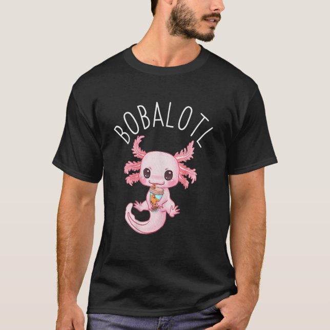 Camiseta Bobalotl Axolotl Boba Tea Bubble milk Tea (Frente)