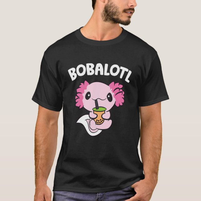 Camiseta Bobalotl Axolotl Bubble Tea Bubble milk Boba Tea A (Frente)