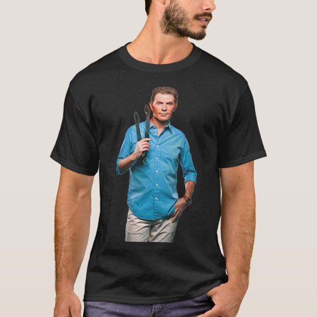 Camiseta Bobby Flay Celebrity Chef Comida Network Tv Star E (Frente)