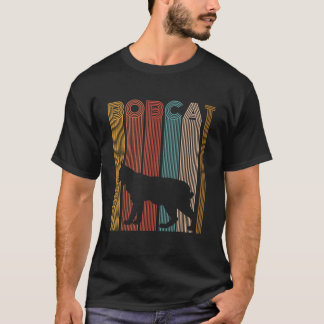 Camiseta Bobcat Vintage Retro Bobcat Unisex Adultos Pretos