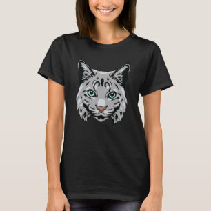 Camiseta Bobcat Wildcat Staring Legal Cabeça De Animal Masc