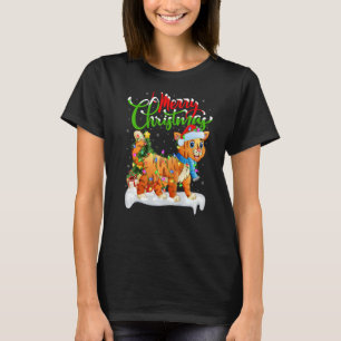 Camiseta Bobcat Xmas Decoração Papais noeis Bobcat Natal