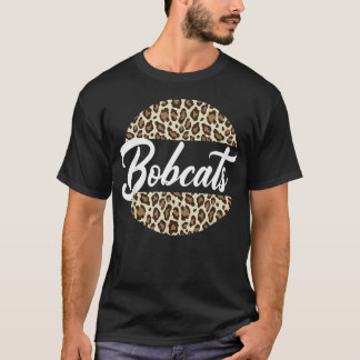 Camiseta Bobcats Mascote da Escola Equipe Esportiva Feminin