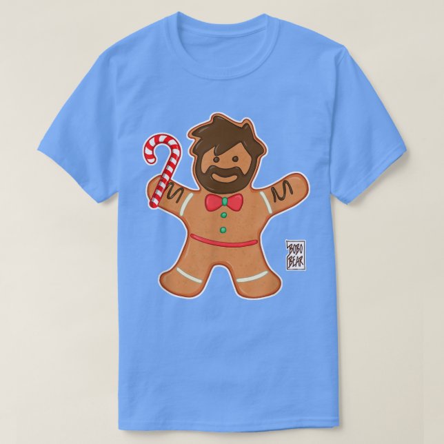 Camiseta Bobo Bear - Urso Gingerido - Natal (Frente do Design)