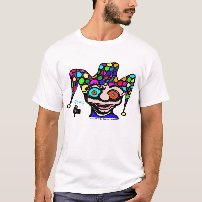 Camiseta Bobo da corte psicadélico da C-Cidade de 901 (Frente)