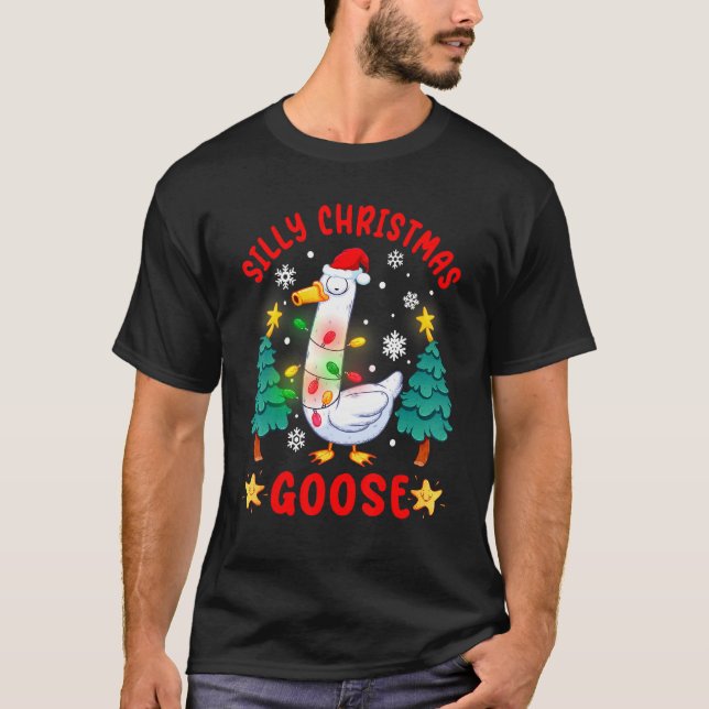 Camiseta Bobo de Natal de Ganso (Frente)