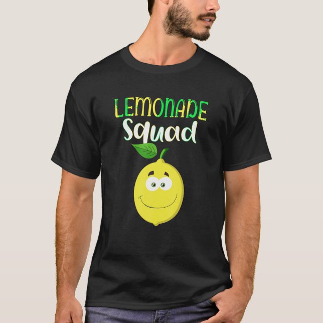 Camiseta Bobo engraçado sorrindo Lemon Summer Lemonade Squa (Frente)