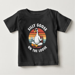 Camiseta Bobo ganso no retrato de Yoga meditação perdida