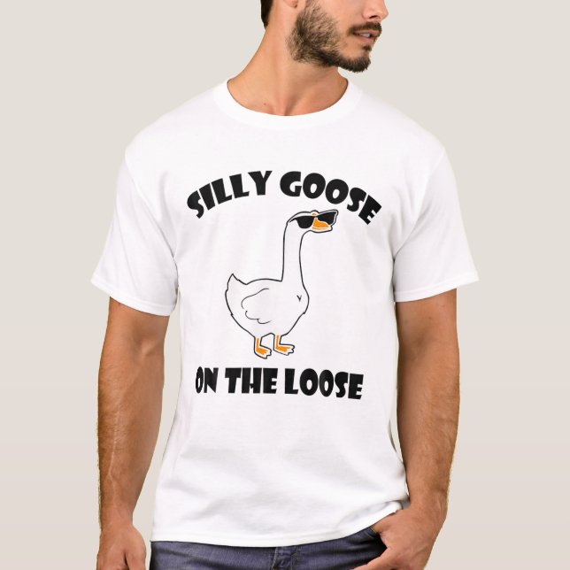 Camiseta Bobo Goose No Engraçado Perdido Dizendo (Frente)