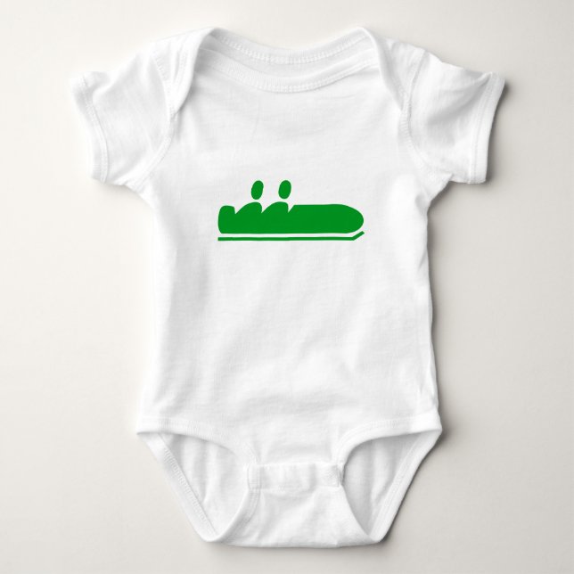 Camiseta Bobsled - Verde Grass (Frente)