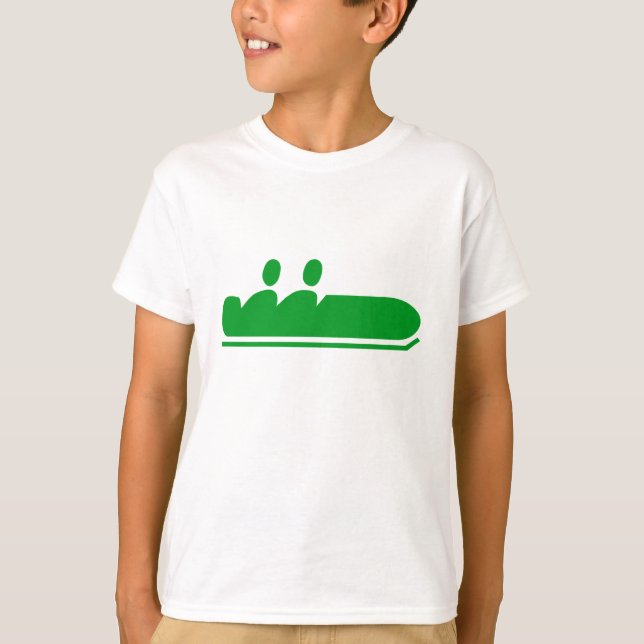 Camiseta Bobsled - Verde Grass (Frente)