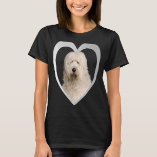 Camiseta Bobtail Dog Heart Old English Sheepdog Bobtail