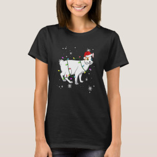 Camiseta Bobtail japonês Cat natal Luzes natalinas Ca