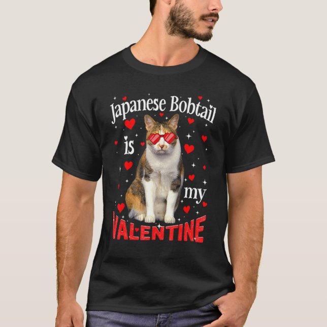 Camiseta Bobtail Japonês Engraçado É Meu Gato De Pai De Gat (Frente)