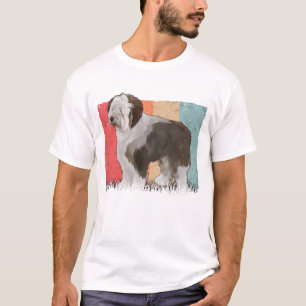 Camiseta Bobtail Retro Old English Sheepdog Vintage