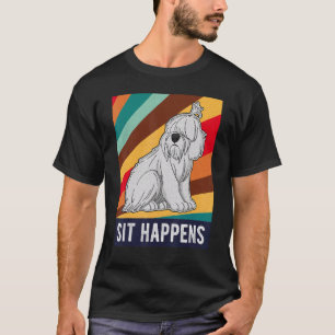 Camiseta Bobtail Sheepdog Dog Breeders Dog Proprietário Dog