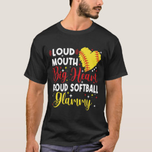 Camiseta Boca Alta Coração Grande Orgulhosa Glammy Mãe Soft
