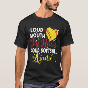 Camiseta Boca Alta Coração Grande Orgulhosa Tia Mãe Softll 
