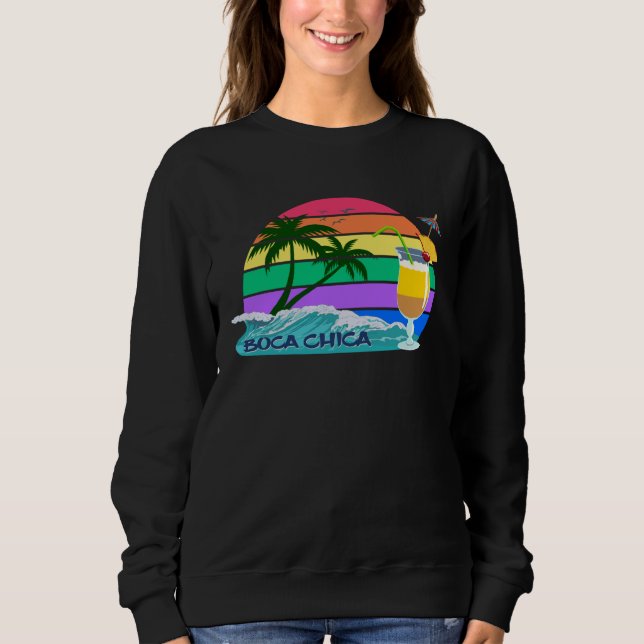 Camiseta Boca Chica Palms Dominican Republic Caribbean  Sou (Frente)