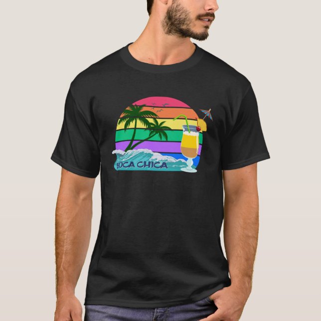 Camiseta Boca Chica Palms Dominican Republic Caribbean  Sou (Frente)