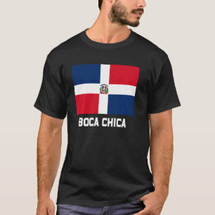 Camiseta Boca Chica República Dominicana Bandeira Emblem Es