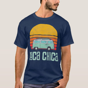 Camiseta Boca Chica Texas Beach Hippie Van Retro Surfer