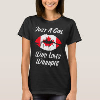 Boca de Winnipeg Amor Bandeira Canadense
