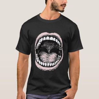 Camiseta Boca Grande Aberta Diz Aaah Dentista Presente Perf
