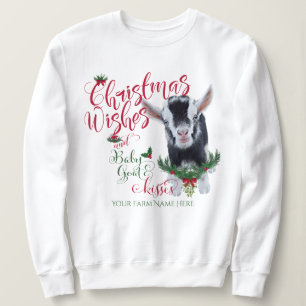 Camiseta BOCA  Natal Deseja O Bebê Goat Kisses Nigeriano
