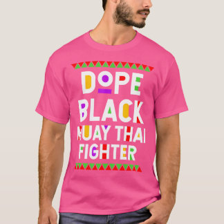 Camiseta Boca Negra-Mora Tailandesa Combatente Africano-Ame