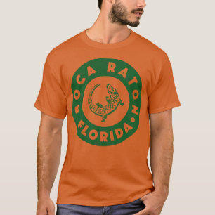 Camiseta Boca Raton Florida Circle Green