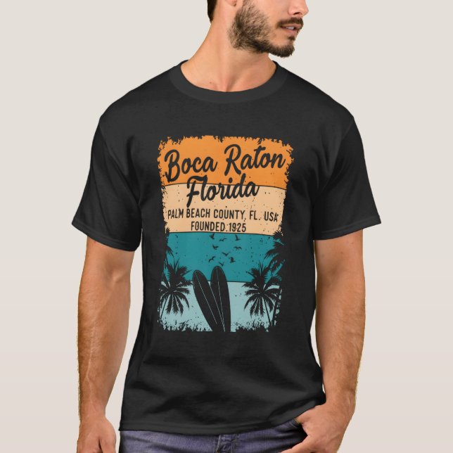 Camiseta Boca Raton Florida Fl E (Frente)