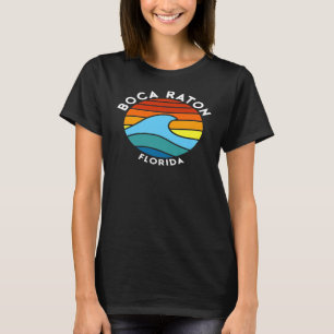 Camiseta Boca Raton Florida Retro Wave Premium