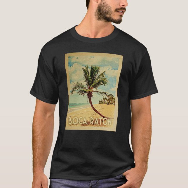 Camiseta Boca Raton - Viagens vintage (Frente)