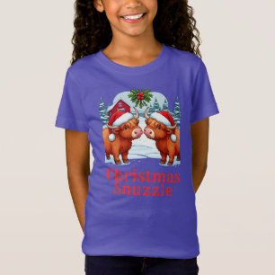 Camiseta Boca-seca das vacas das Terras do Natal