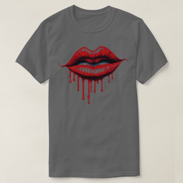 Camiseta boca vermelha (Frente do Design)