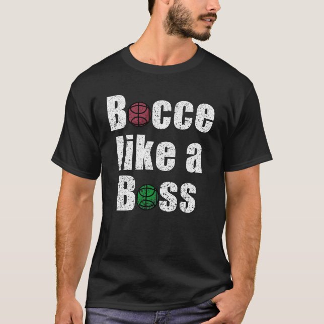 Camiseta Bocar Como Um Jogador De Bola Italiano Do Chefe Jo (Frente)