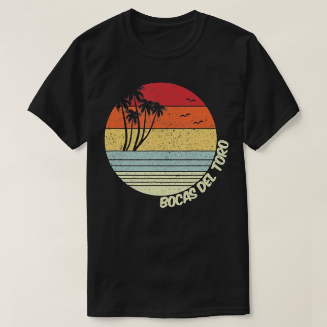 Camiseta Bocas del Toro Panama Férias na Praia Souvenir (Frente do Design)