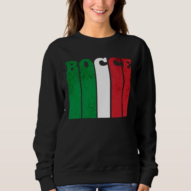 Camiseta Bocce Ball Player Italia Italy Flag Bocce (Frente)
