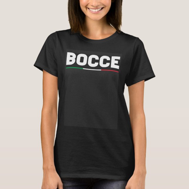Camiseta Bocce Ball Player Italia Italy Flag Bocce  1 (Frente)