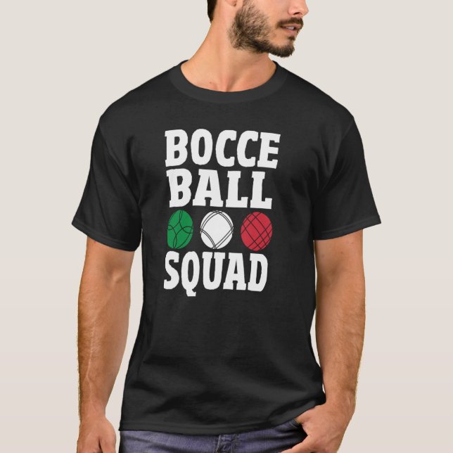 Camiseta Bocce Ball Team italiano Bowling Bocce Coach Bocce (Frente)
