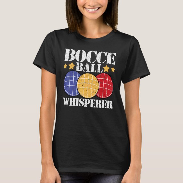 Camiseta Bocce Ball Whisperer Player (Frente)