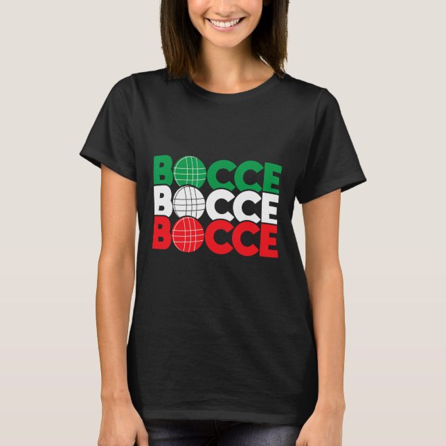 Camiseta Bocce - Entusiasta do Jogo de Byll Lawn Bowling Bo (Frente)
