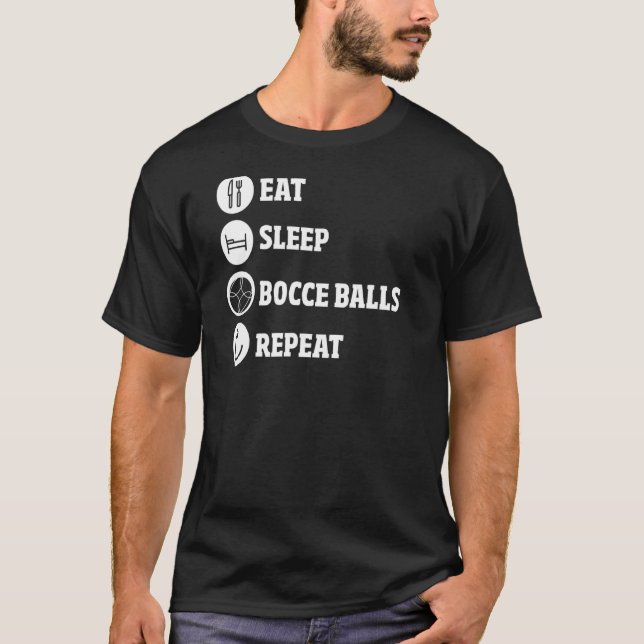 Camiseta Bocce Game Bocce Game Bocce Bocch Ball (Frente)