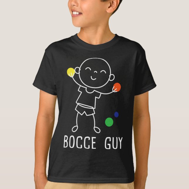 Camiseta Bocce Guy - Lawn Bowling Byll Game Enthusiast Boul (Frente)