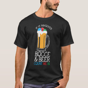 Camiseta Bocce Ou Bocce Durante A Cerveja