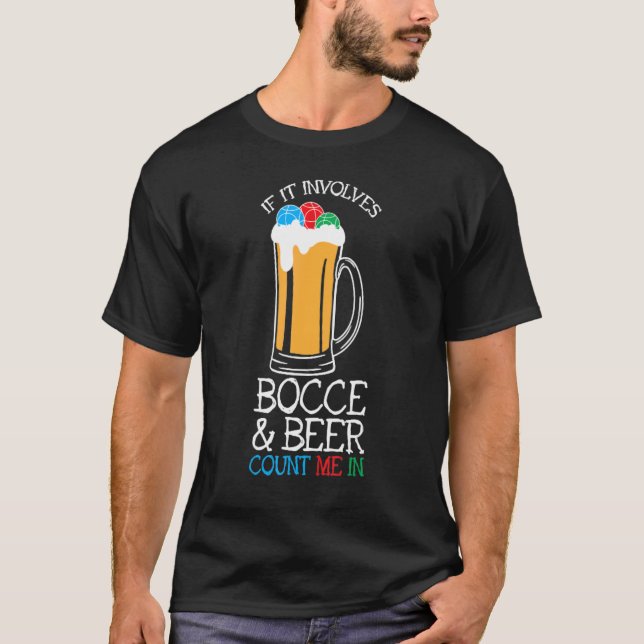 Camiseta Bocce Ou Bocce Durante A Cerveja (Frente)
