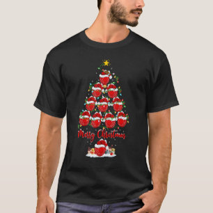 Camiseta Bocch Ball Natal Tree Lights Bocce Bocce Xmas
