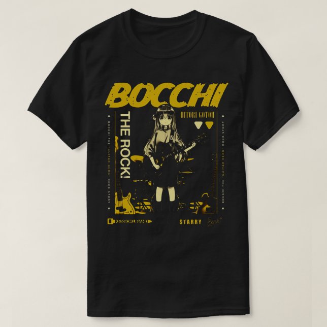 Camiseta bocchi, o anime engraçado (Frente do Design)