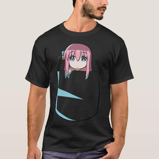 CAMISETA BOCCHI THE ROCK!: BOCCHI POCKET (Frente)